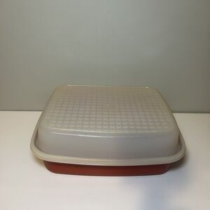 Tupperware Season Serve Marinate/Tenderizer Container RED/PAPRIKA 1295-4 1294-5